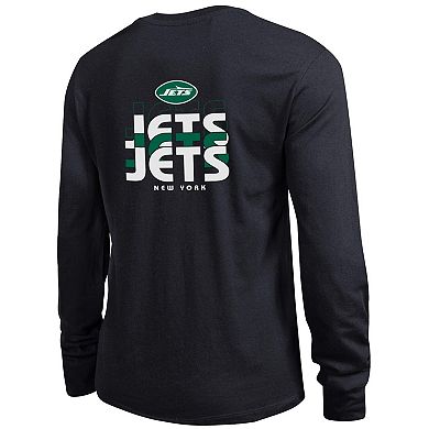 Women's Champion Black New York Jets Core Long-Sleeve T-Shirt