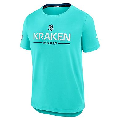 Men's Fanatics Light Blue Seattle Kraken Authentic Pro Rink Tech T-Shirt