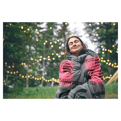 Pegasus Michigan State Spartans Scattered Logos 60" x 70" Heated Blanket