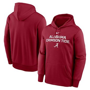 Men's Nike Crimson Alabama Crimson Tide Team Stacked Performance Pullover Hoodie