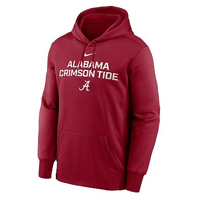 Men's Nike Crimson Alabama Crimson Tide Team Stacked Performance Pullover Hoodie