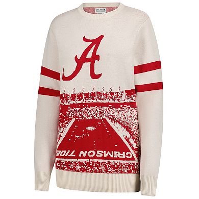 Unisex Uscape Apparel Cream Alabama Crimson Tide Renew Knit Stadium Sweater