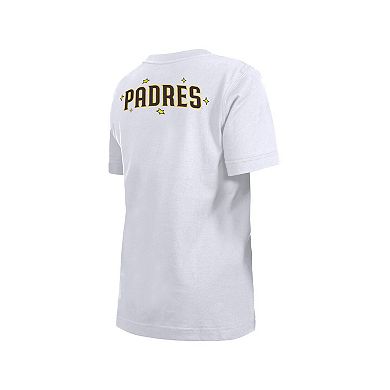 Youth New Era White San Diego Padres Stars & Cap T-Shirt