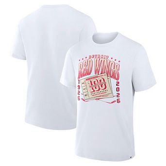 Men's Fanatics White Detroit Red Wings Centennial Legacy T-Shirt