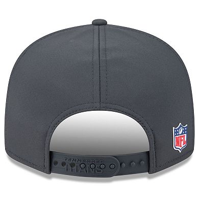Men's New Era Charcoal Tennessee Titans 2025 Sideline Cold Weather Split Panel 9FIFTY Snapback Hat