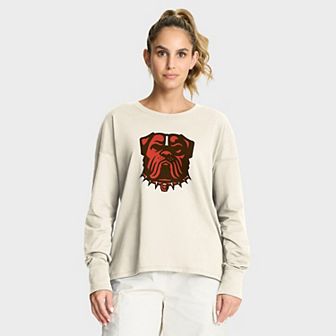Women's Fanatics Cream Cleveland Browns Dove Legacy Long Sleeve T-Shirt
