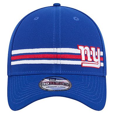 Men's New Era Royal New York Giants Stripes 39THIRTY Flex Hat