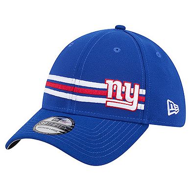 Men's New Era Royal New York Giants Stripes 39THIRTY Flex Hat