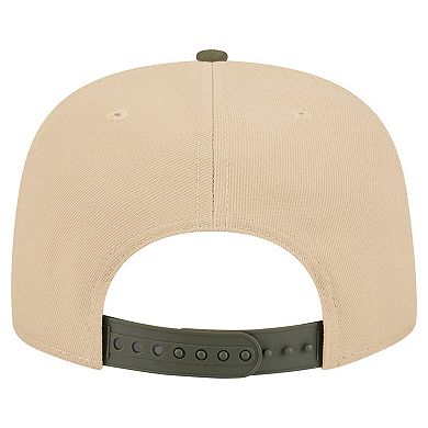 Men's New Era Light Beige/Olive Dallas Cowboys Two-Tone Color Pack A-Frame 9FIFTY Snapback Hat