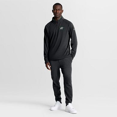 Men's Fanatics Black Dallas Stars Authentic Pro Rink Training Quarter-Zip Pullover