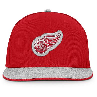 Men's Fanatics Red Detroit Red Wings Fundamentals Loden Snapback Hat