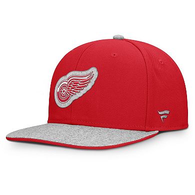 Men's Fanatics Red Detroit Red Wings Fundamentals Loden Snapback Hat