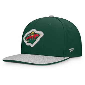 Men's Fanatics Green Minnesota Wild Fundamentals Loden Snapback Hat