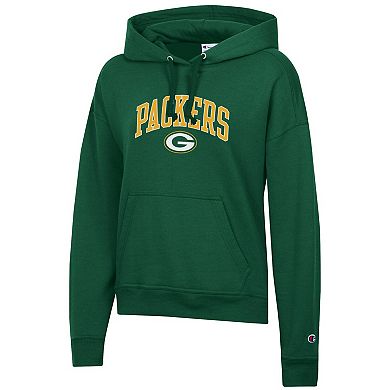 Women's Champion Green Green Bay Packers Powerblend Hoodie
