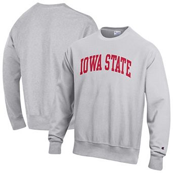 Men's Champion Gray Iowa State Cyclones Reverse Weave Fleece Sweatshirt