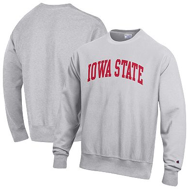 Men's Champion Gray Iowa State Cyclones Reverse Weave Fleece Sweatshirt