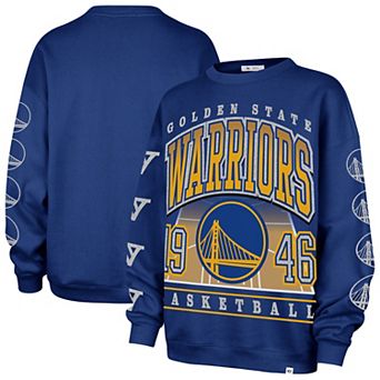 Women's '47 Royal Golden State Warriors Go Big Oversized Sweatshirt