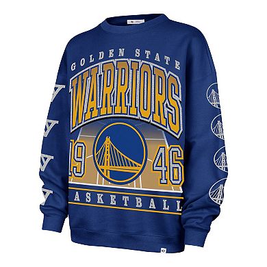 Women's '47 Royal Golden State Warriors Go Big Oversized Sweatshirt