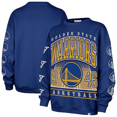 Women's '47 Royal Golden State Warriors Go Big Oversized Sweatshirt