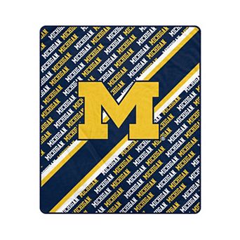 Pegasus Michigan Wolverines 50" x 60" Diagonal Lined Wordmark Ultra Soft Blanket
