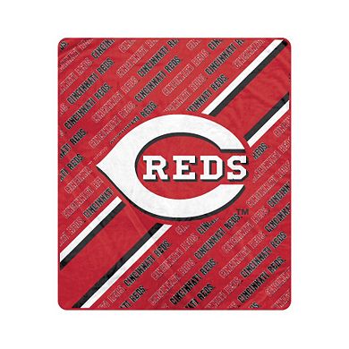 Pegasus Cincinnati Reds 50" x 60" Diagonal Lined Wordmark Ultra Soft Blanket
