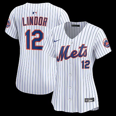 Women's Nike Francisco Lindor White New York Mets Home Limited Jersey