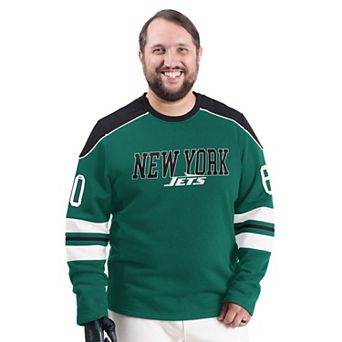 Men's G-III Sports by Carl Banks Green New York Jets Adaptive Lord Stanley Crewneck Sweatshirt