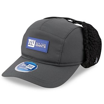 Men's New Era Charcoal New York Giants 2025 Sideline Cold Weather Runner Dog Ear Adjustable Hat