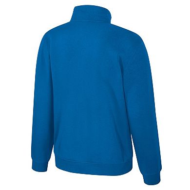Unisex Stadium Essentials Blue Minnesota Timberwolves Varsity Trainer Quarter-Zip Pullover