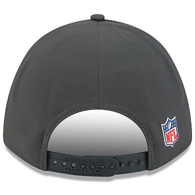 Men's New Era Charcoal Detroit Lions 2025 Sideline Cold Weather 9FORTY M-Crown Adjustable Hat