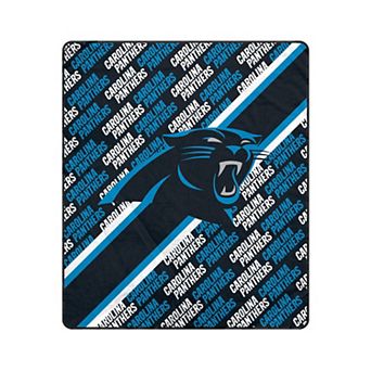 Pegasus Carolina Panthers 50" x 60" Diagonal Lined Wordmark Ultra Soft Blanket