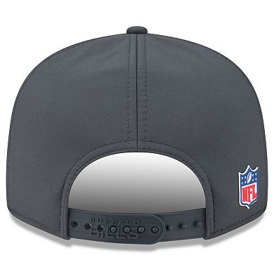 Men's New Era Charcoal Buffalo Bills 2025 Sideline Cold Weather Split Panel 9FIFTY Snapback Hat