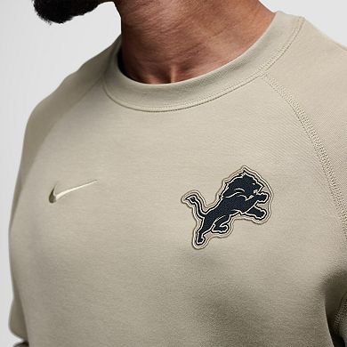 Men's Nike Olive Detroit Lions Tech Fleece Raglan Sweatshirt
