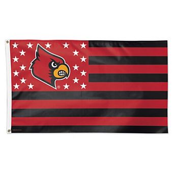 WinCraft Louisville Cardinals 3' x 5' Single-Sided Deluxe Patriotic Stars & Stripes Flag