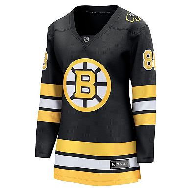 Women's Fanatics David Pastrnak Black Boston Bruins Home Breakaway Player Jersey