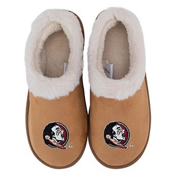 Women's ZooZatz Florida State Seminoles Teagan Faux Fur Slippers