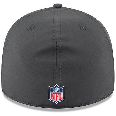 Men's New Era Charcoal Miami Dolphins 2025 Sideline Cold Weather Retro Crown 59FIFTY Fitted Hat