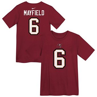 Preschool Nike Baker Mayfield Red Tampa Bay Buccaneers Player Name & Number T-Shirt