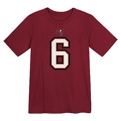 Preschool Nike Baker Mayfield Red Tampa Bay Buccaneers Player Name & Number T-Shirt