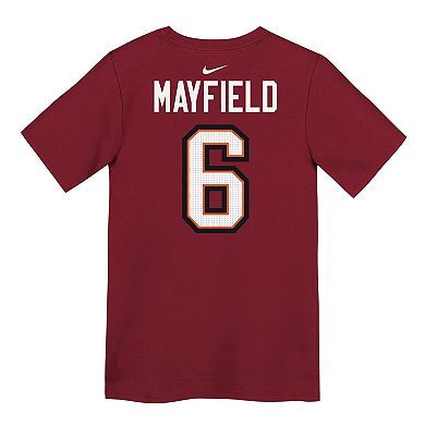 Preschool Nike Baker Mayfield Red Tampa Bay Buccaneers Player Name & Number T-Shirt