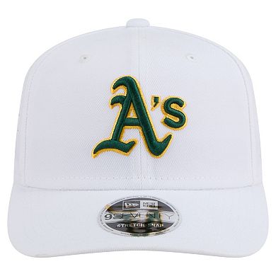 Men's New Era White Athletics COOLERA 9SEVENTY Adjustable Hat