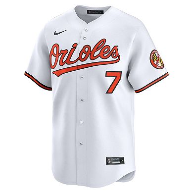 Men's Nike Jackson Holliday White Baltimore Orioles Home Limited Jersey