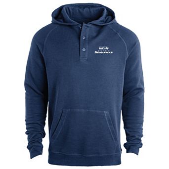 Men's Dunbrooke Navy Seattle Seahawks Montana Raglan Thermal Hoodie