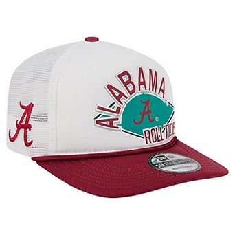 Men's New Era White Alabama Crimson Tide Diamond 19TWENTY Golfer Adjustable Hat