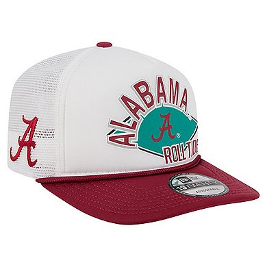 Men's New Era White Alabama Crimson Tide Diamond 19TWENTY Golfer Adjustable Hat