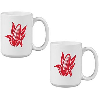 Nebraska Huskers Two Pack 15oz. Vault Sketch Ceramic Mug Set