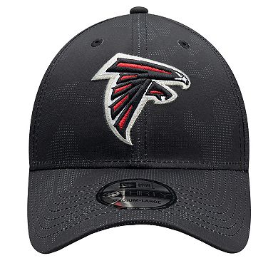 Men's New Era Black Atlanta Falcons Tonal Camo 39THIRTY Stretch Fit Hat