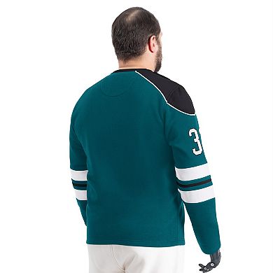 Men's G-III Sports by Carl Banks Midnight Green Philadelphia Eagles Adaptive Lord Stanley Crewneck Sweatshirt