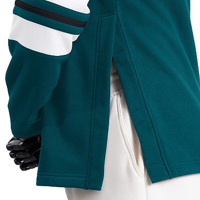 Men's G-III Sports by Carl Banks Midnight Green Philadelphia Eagles Adaptive Lord Stanley Crewneck Sweatshirt