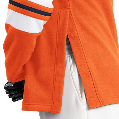 Men's G-III Sports by Carl Banks Orange Denver Broncos Adaptive Lord Stanley Crewneck Sweatshirt